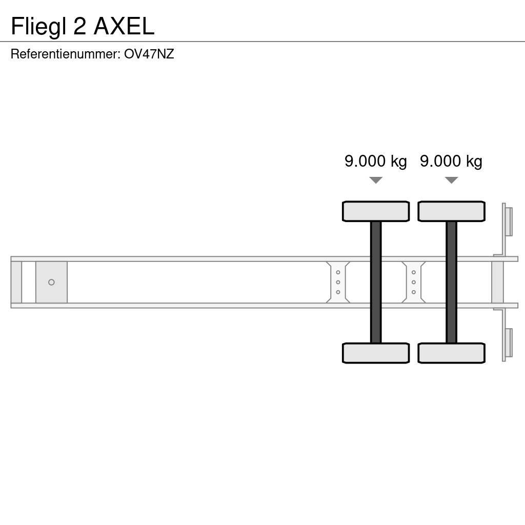 Fliegl 2 AXEL Low loader yari çekiciler