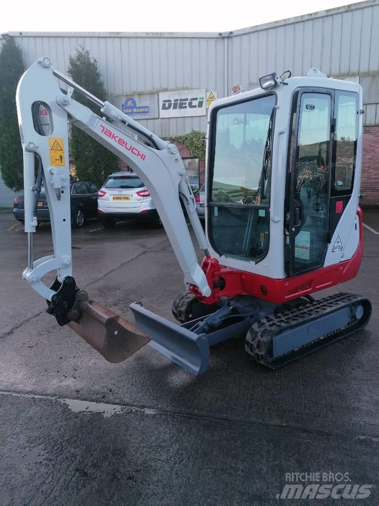 Takeuchi TB216 Mini ekskavatörler, 7 tona dek