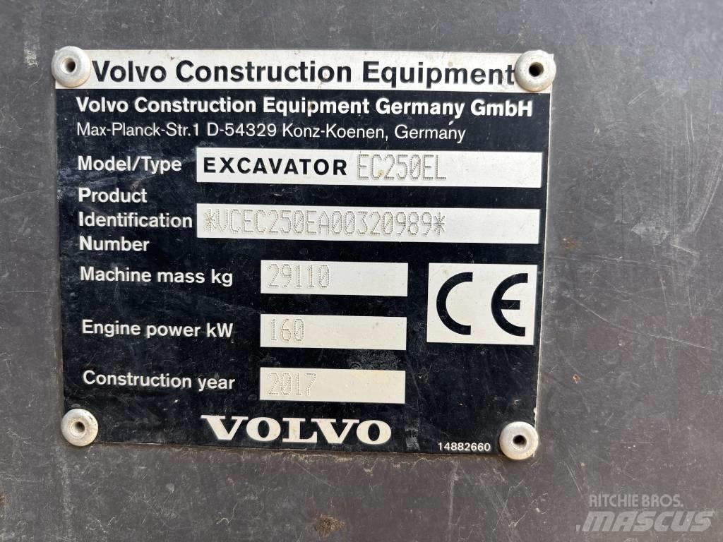 Volvo EC 250 EL Paletli ekskavatörler