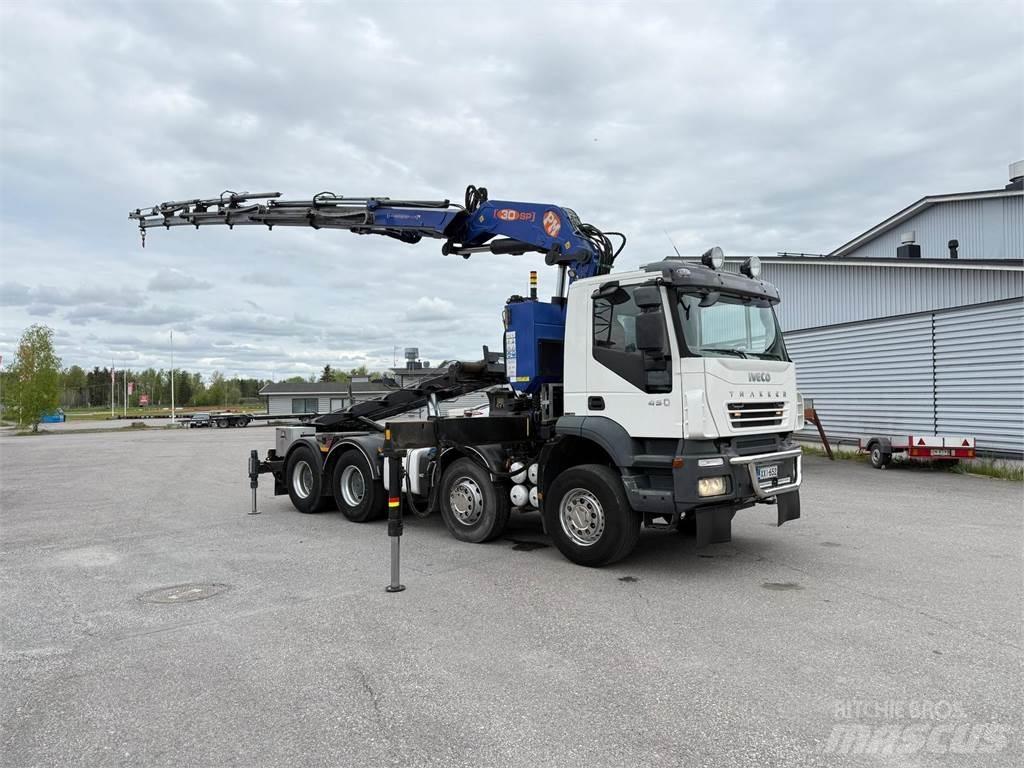 Iveco 410T45 8x4 Araç üzeri vinçler