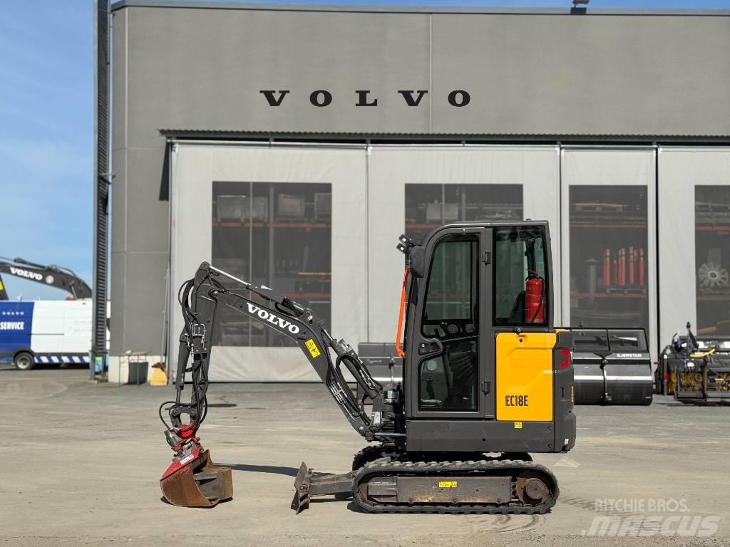 Volvo EC 18 E Mini ekskavatörler, 7 tona dek