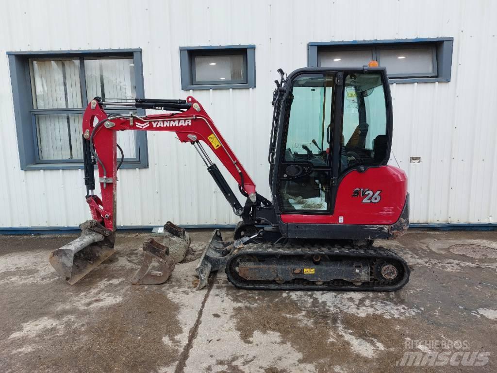 Yanmar SV26 Mini ekskavatörler, 7 tona dek