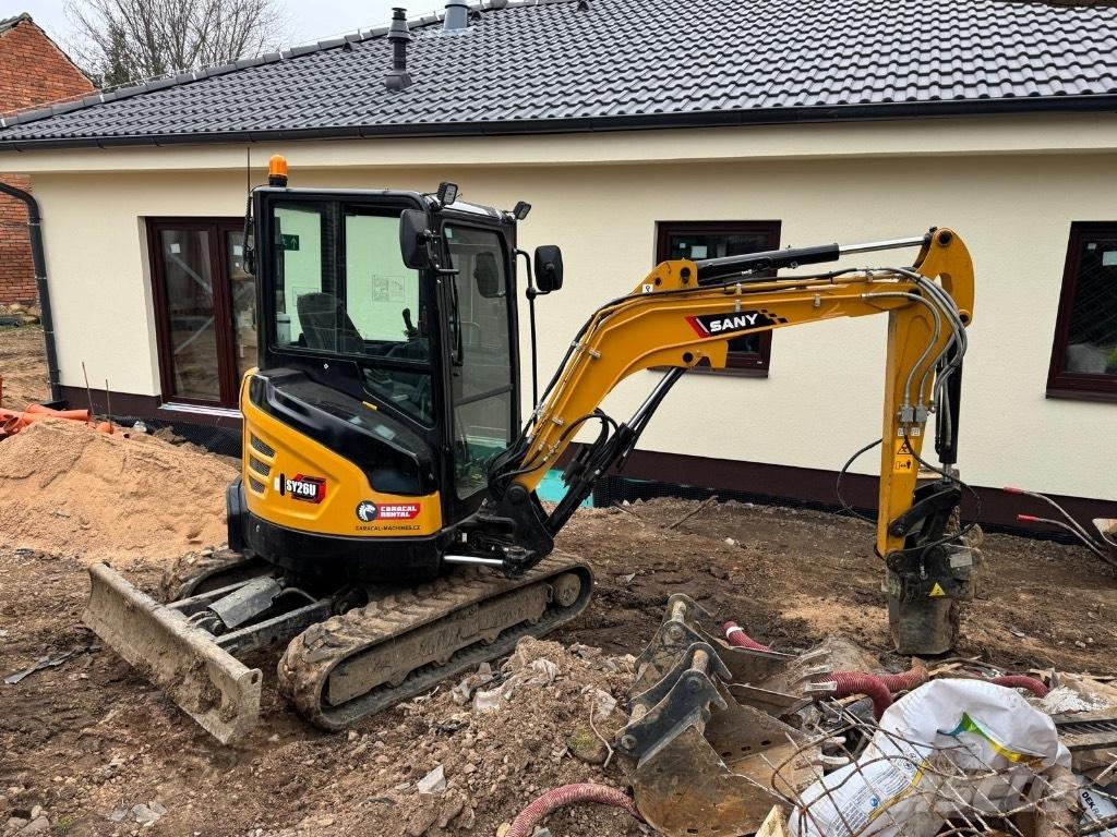 Sany SY 26 U Mini ekskavatörler, 7 tona dek