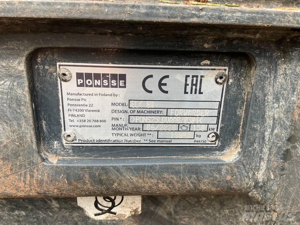 Ponsse ELK 8W Tomruk yükleyici traktörler