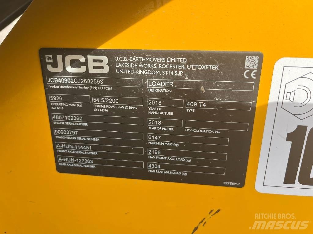 JCB 409 T4 Tekerlekli yükleyiciler
