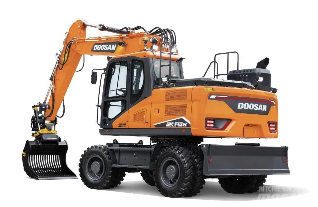 Doosan DX 170 W Lastik tekerli ekskavatörler