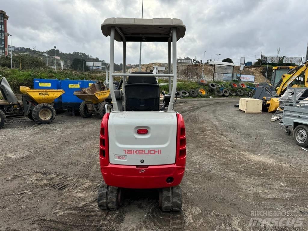 Takeuchi TB 216 Mini ekskavatörler, 7 tona dek
