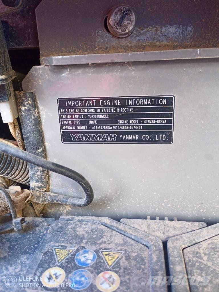 Yanmar Vio 50 U Mini ekskavatörler, 7 tona dek