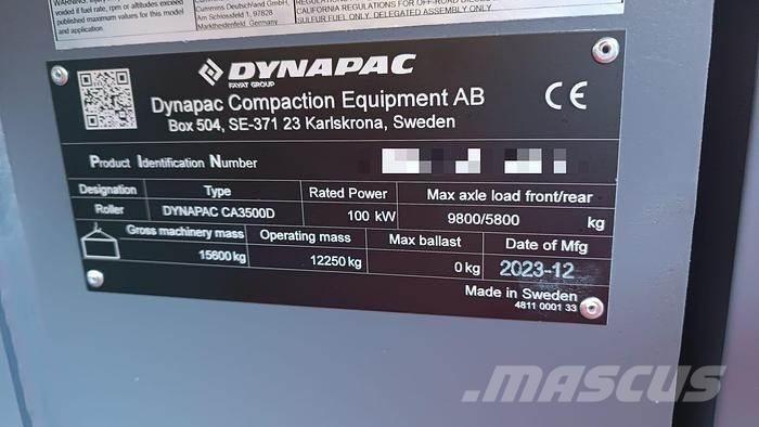 Dynapac CA3500D Diğer silindirler