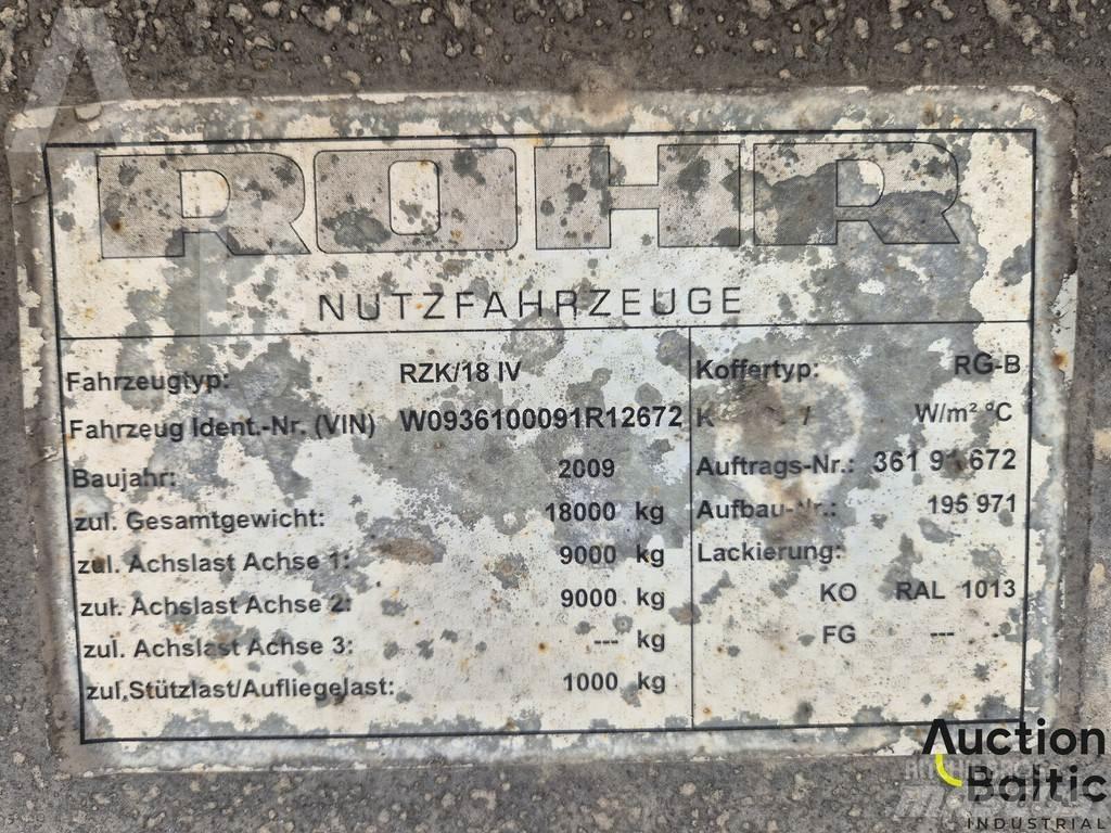 Rohr RZK 18 IV Perdeli yari çekiciler