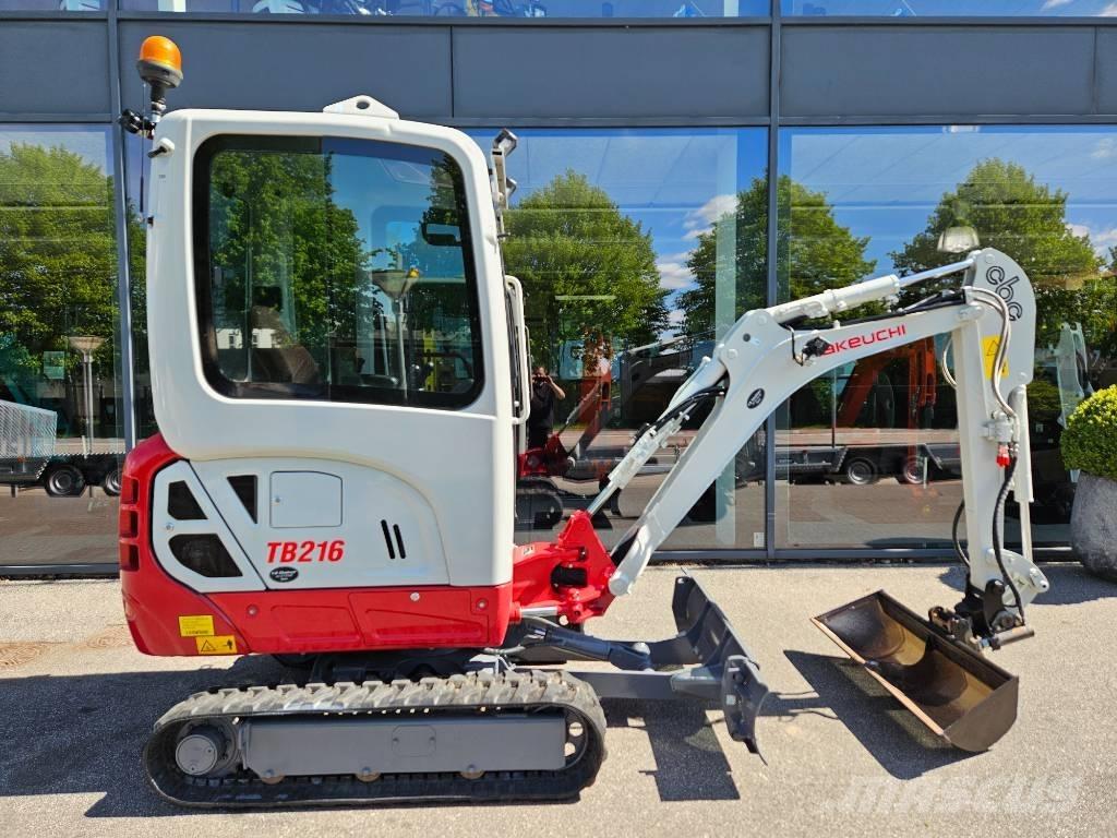 Takeuchi tb216 Mini ekskavatörler, 7 tona dek