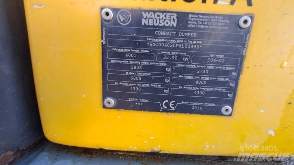 Wacker Neuson LD4001 Belden kirma kamyonlar