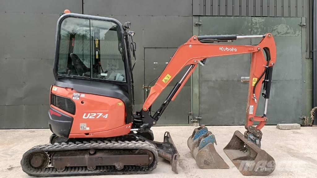 Kubota U 27-4 Mini ekskavatörler, 7 tona dek