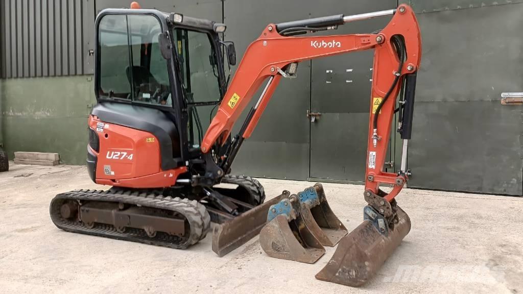 Kubota U 27-4 Mini ekskavatörler, 7 tona dek