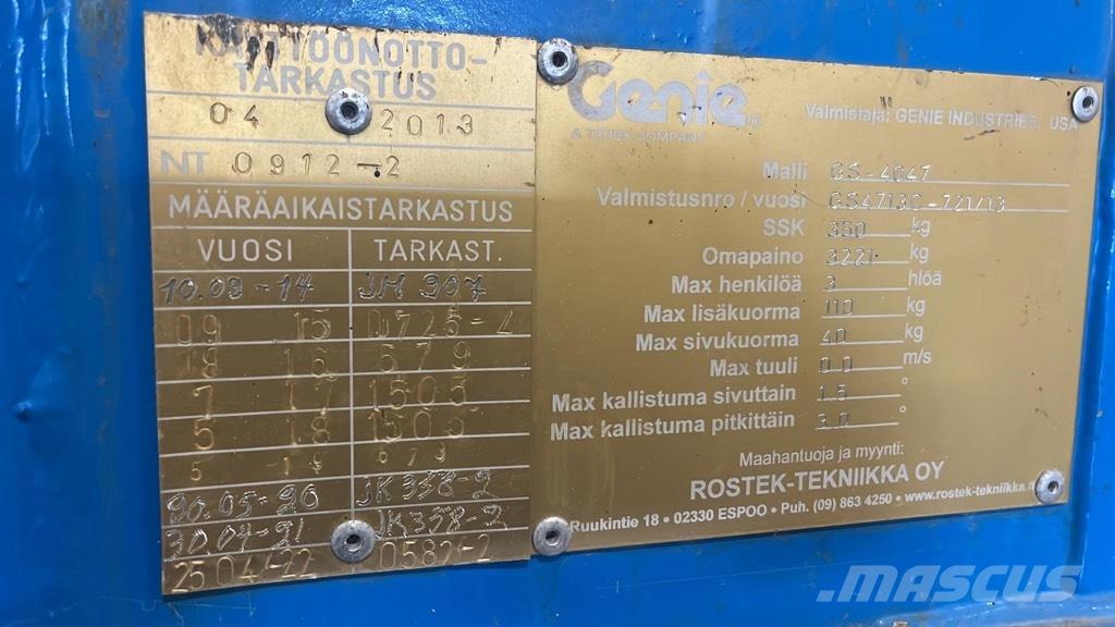 Genie GS 4047 Makasli platformlar