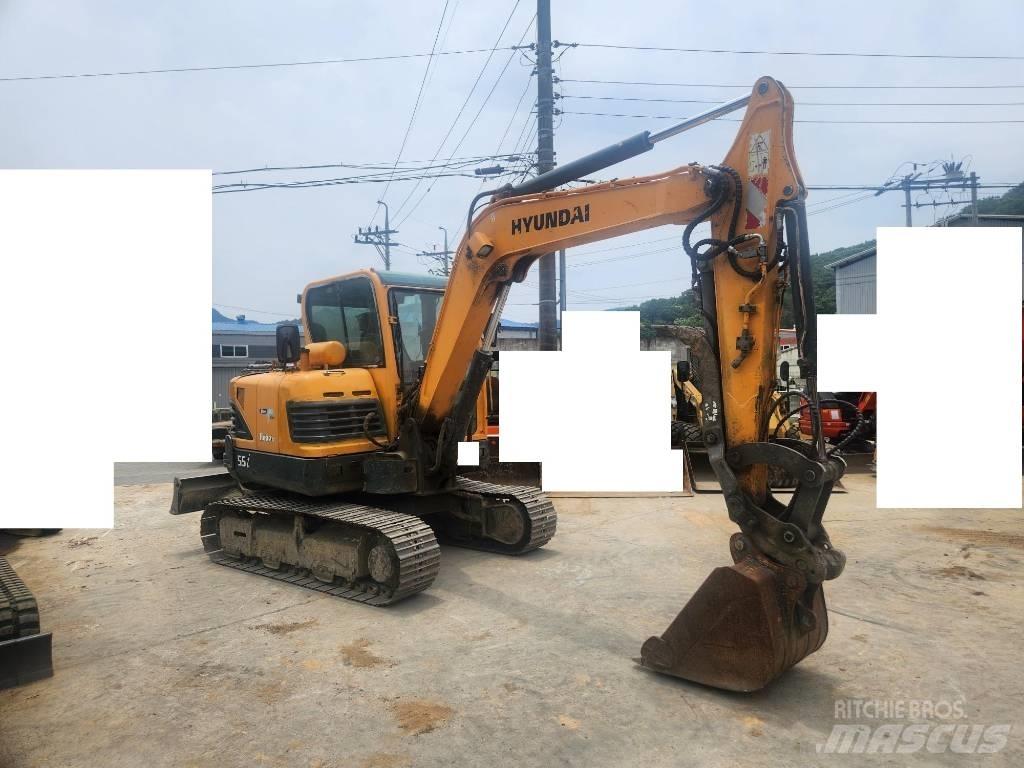 Hyundai Robex 55 Mini ekskavatörler, 7 tona dek