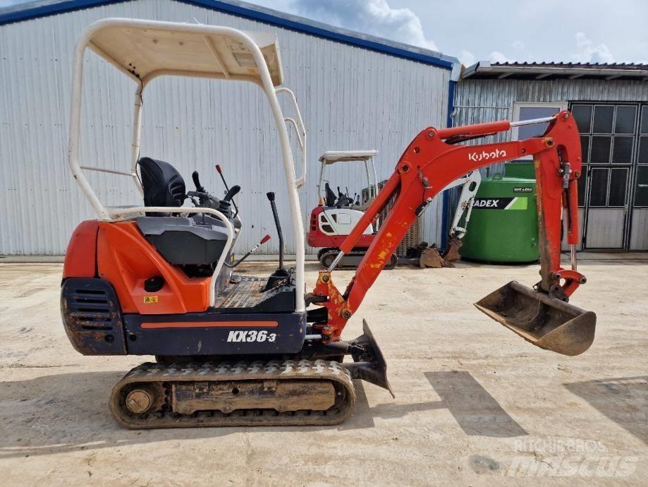 Kubota KX 36-3 Mini ekskavatörler, 7 tona dek