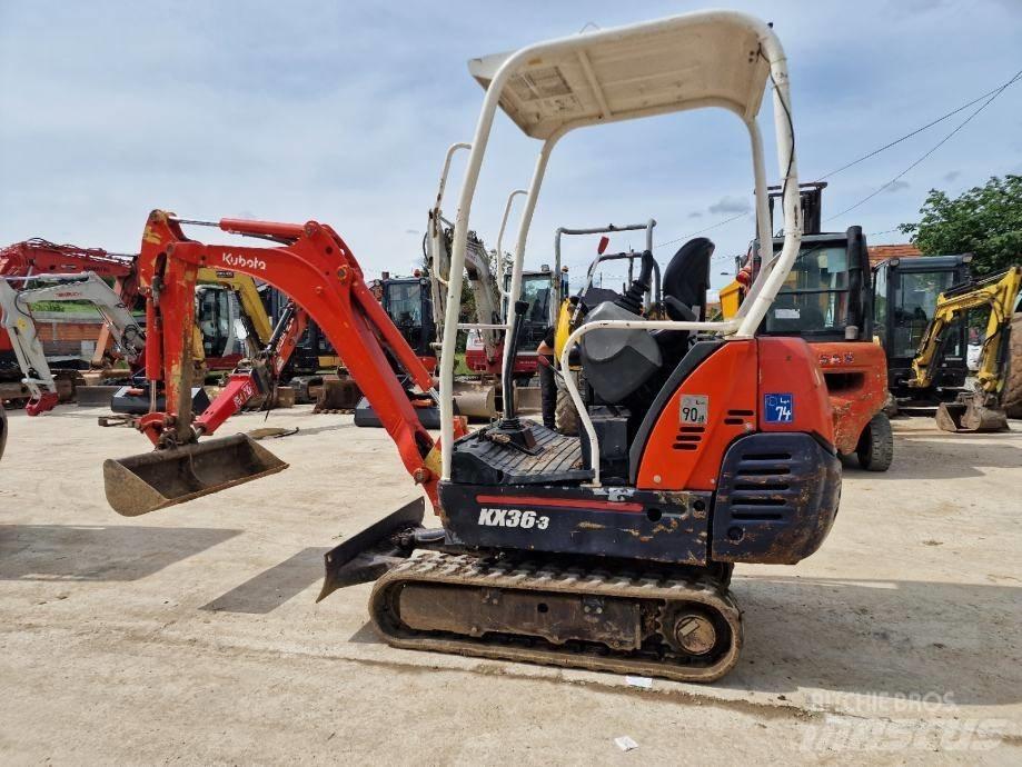Kubota KX 36-3 Mini ekskavatörler, 7 tona dek