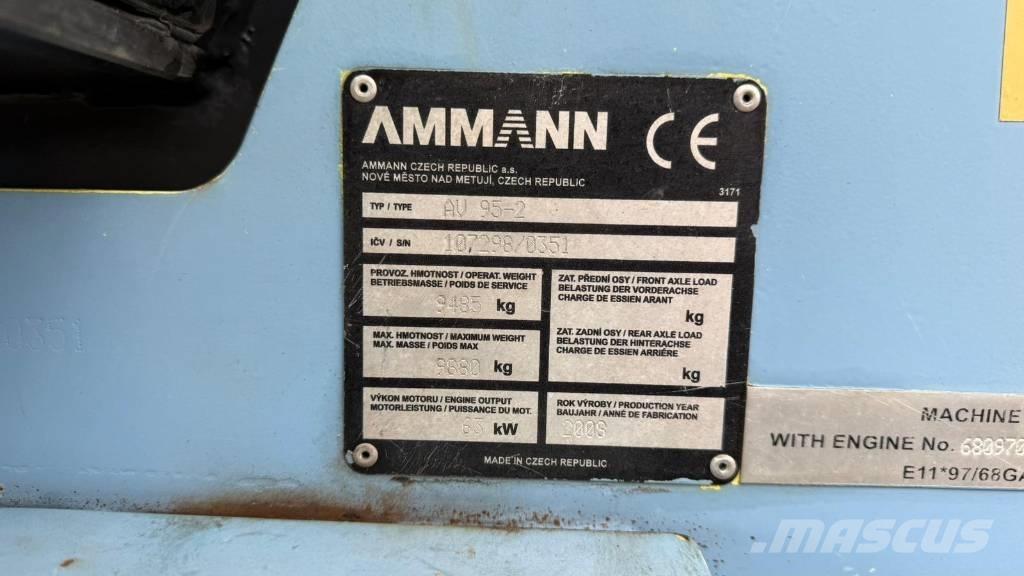 Ammann AV  95-2 Çift tamburlu silindirler