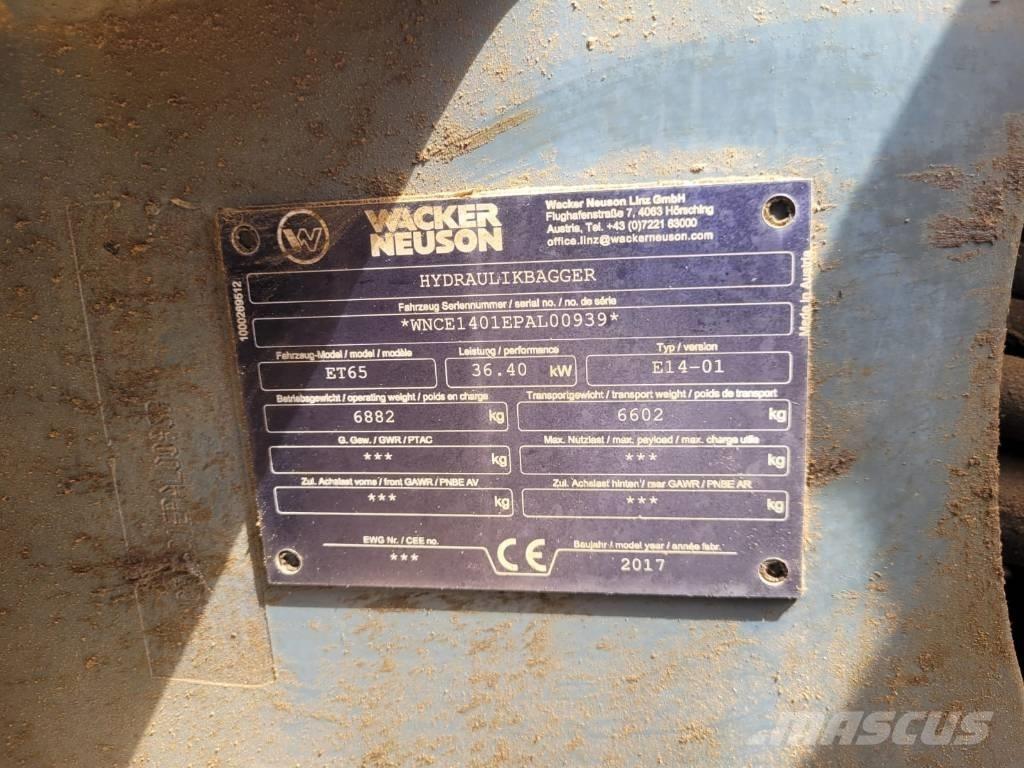 Neuson ET 65 Mini ekskavatörler, 7 tona dek