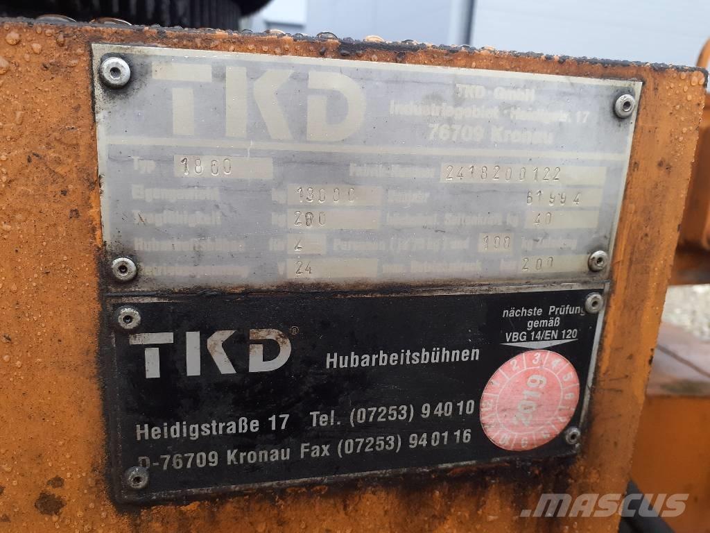 TKD 1800 Kompakt kendinden tahrikli personel platformları