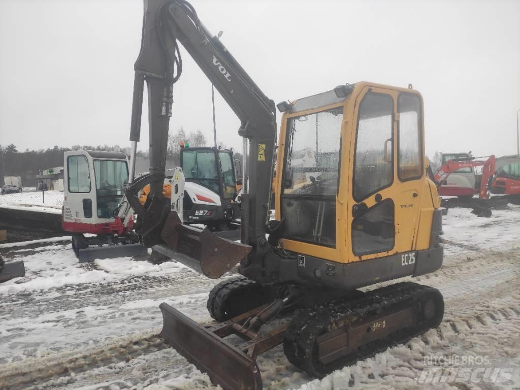 Volvo EC 25 Mini ekskavatörler, 7 tona dek