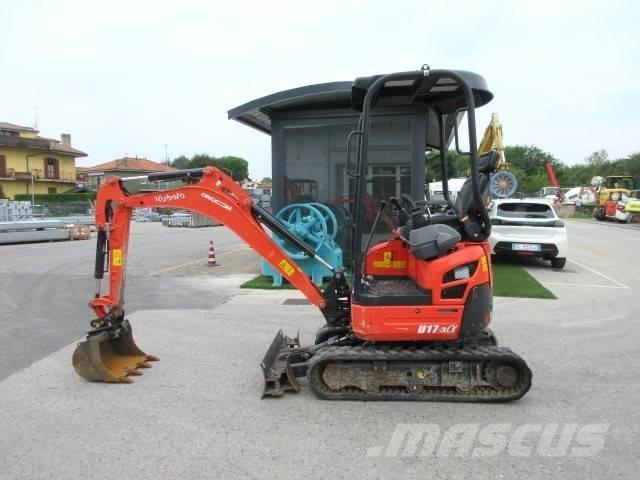 Kubota U17-3 a Mini ekskavatörler, 7 tona dek