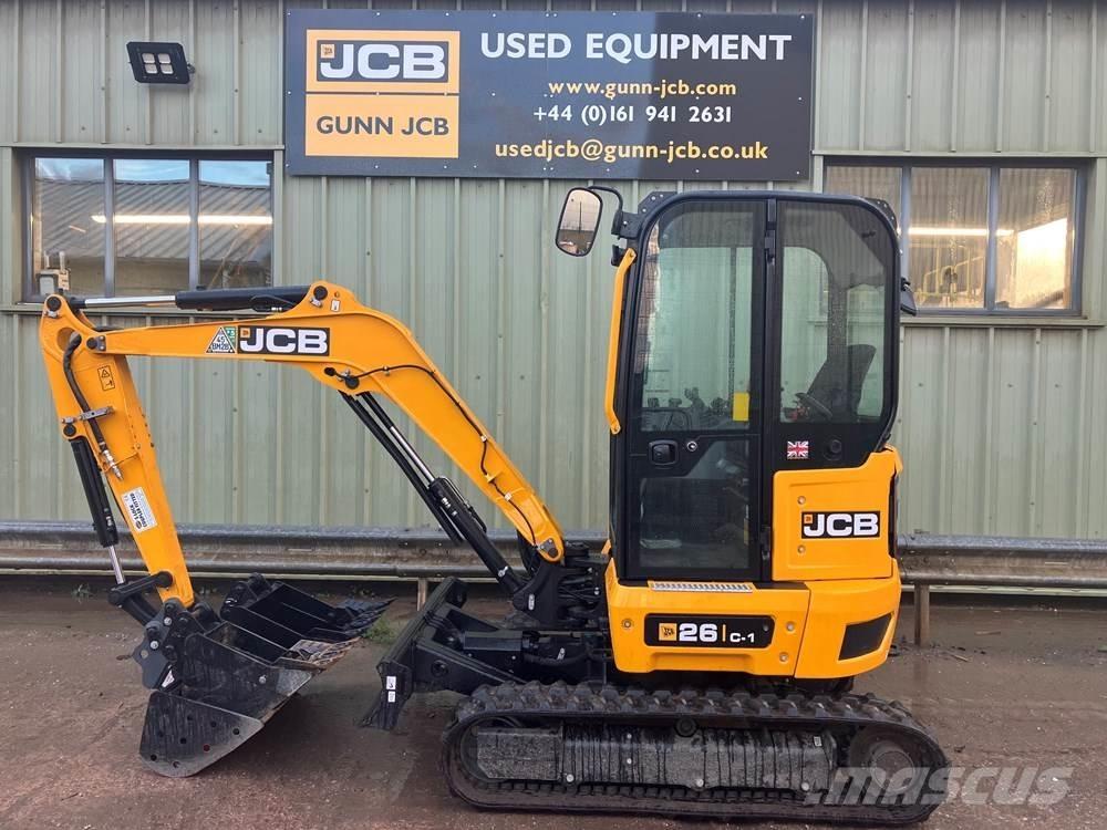 JCB 26C-1 Mini ekskavatörler, 7 tona dek