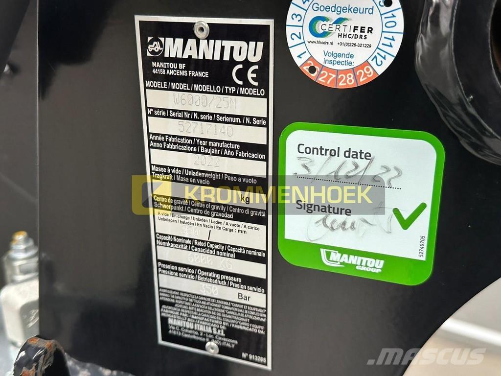Manitou W6000 Teleskopik yükleyiciler