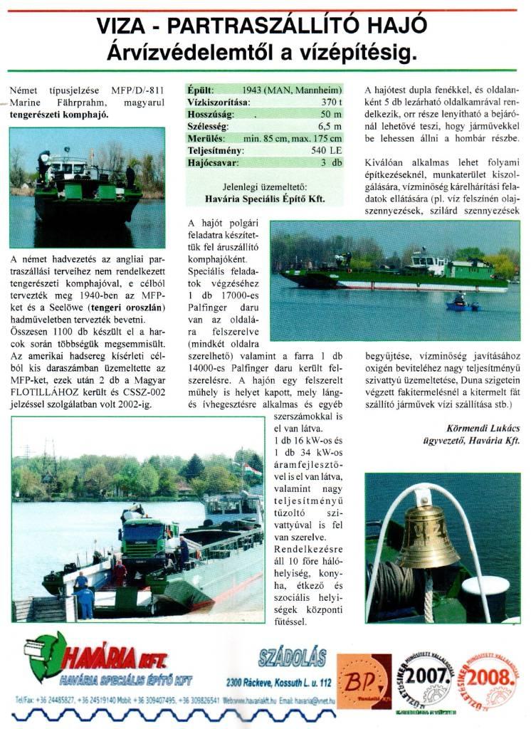 VIZA Hajó Digerleri