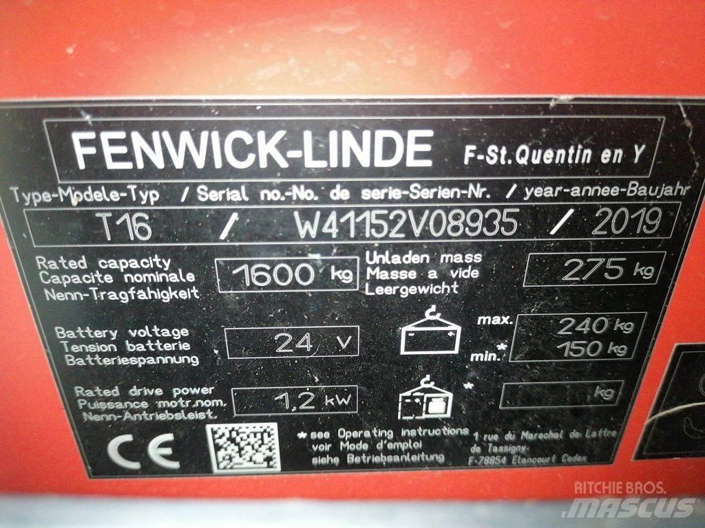 Linde T16L Düsük seviye kaldirici