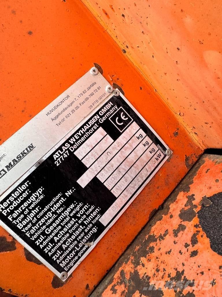 Atlas 1404 Lastik tekerli ekskavatörler