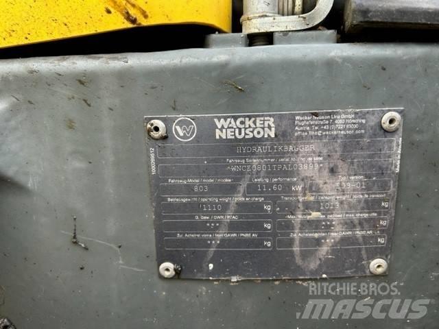 Wacker Neuson 803 Mini ekskavatörler, 7 tona dek