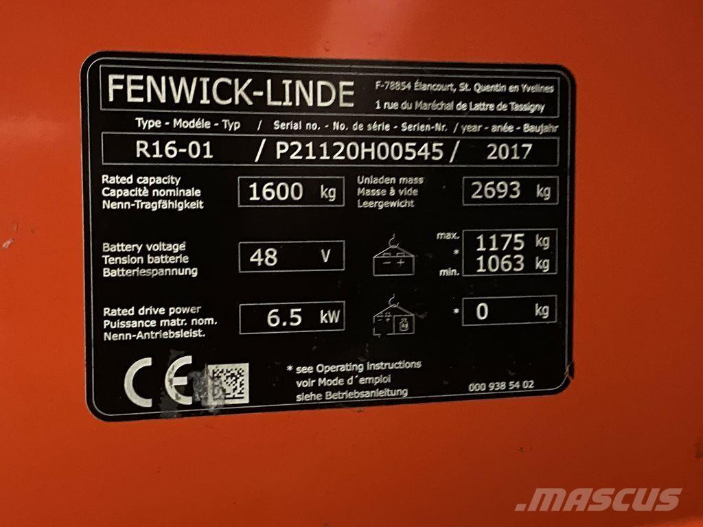 Linde R16 Reach truck - depo içi istif araçları
