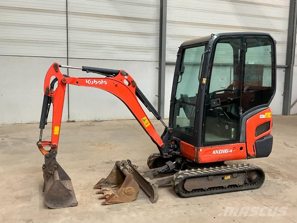 Kubota KX 016-4 Mini ekskavatörler, 7 tona dek