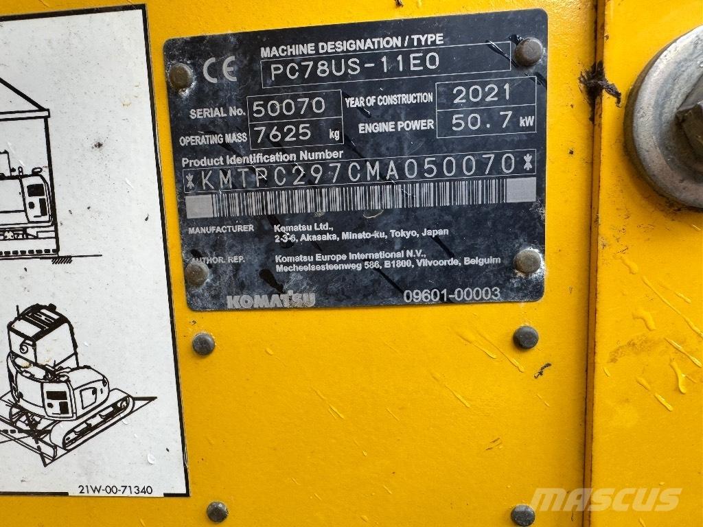 Komatsu PC 78 US Midi ekskavatörler 7 - 12 t