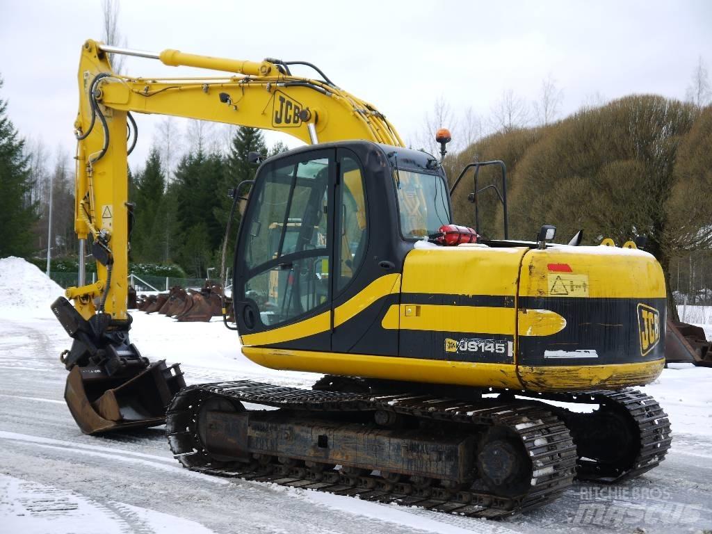 JCB JS 145 Paletli ekskavatörler