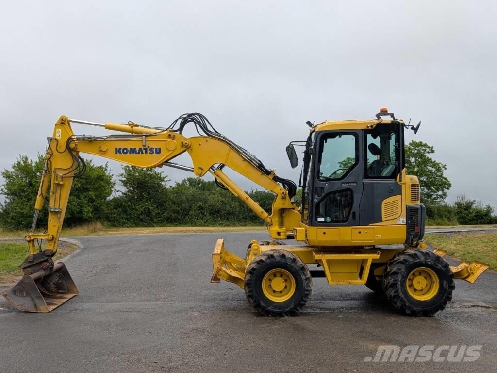 Komatsu PW 98 MR-8 Lastik tekerli ekskavatörler
