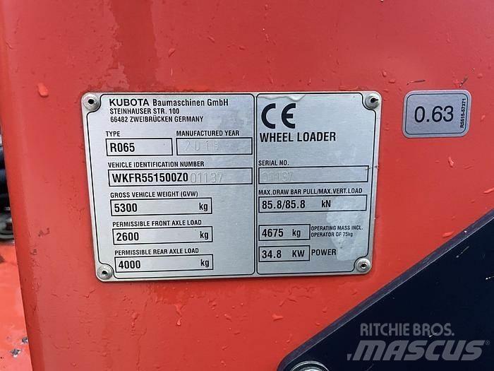 Kubota R065 Tekerlekli yükleyiciler