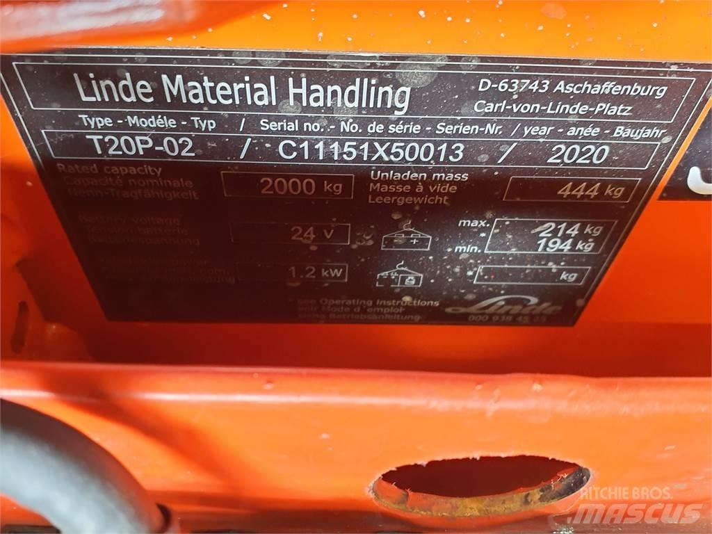 Linde T20P Düsük seviye kaldirici