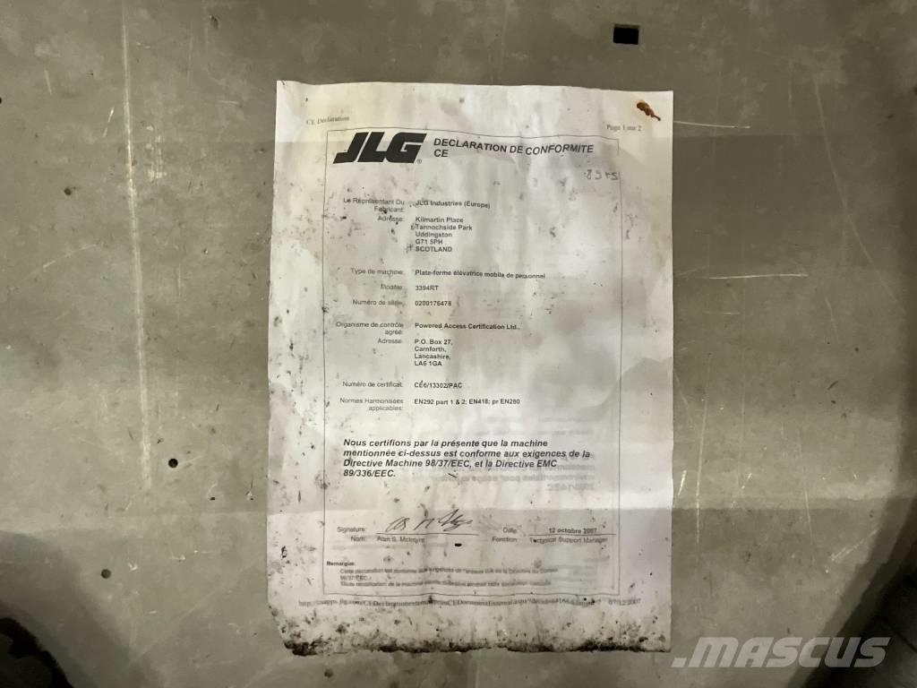 JLG 3394 RT Makasli platformlar