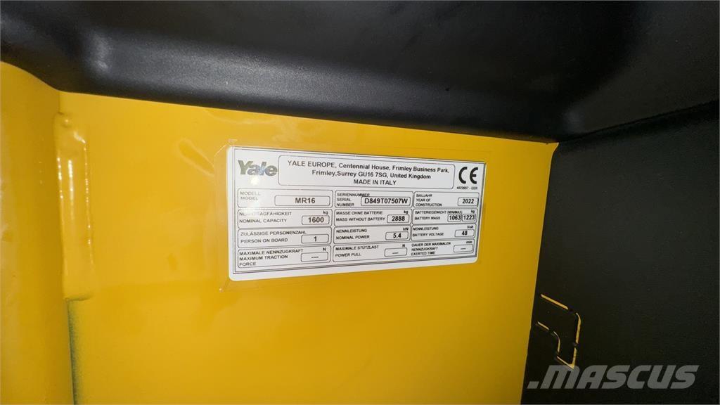 Yale MR16 Reach truck - depo içi istif araçları