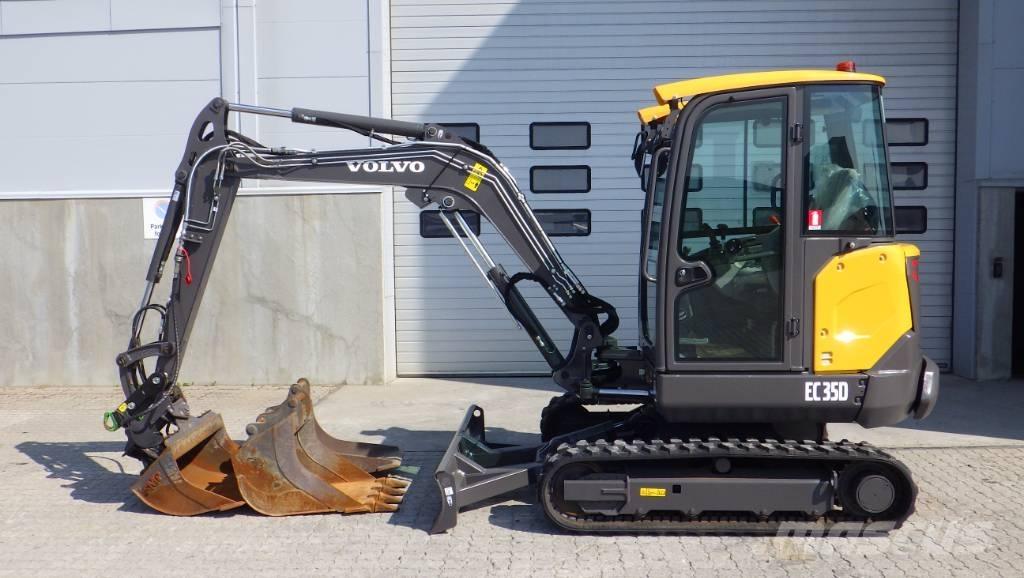 Volvo EC35D Mini ekskavatörler, 7 tona dek