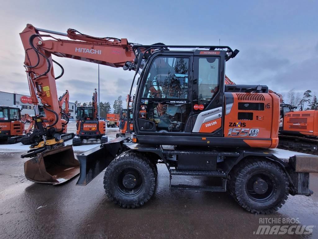 Hitachi ZX155W-7 2P Lastik tekerli ekskavatörler