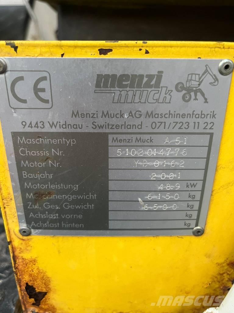 Menzi Muck A51 Özel ekskavatörler