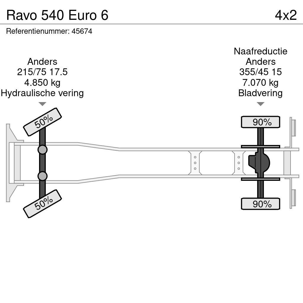 Ravo 540 Euro 6 Süpürme kamyonları
