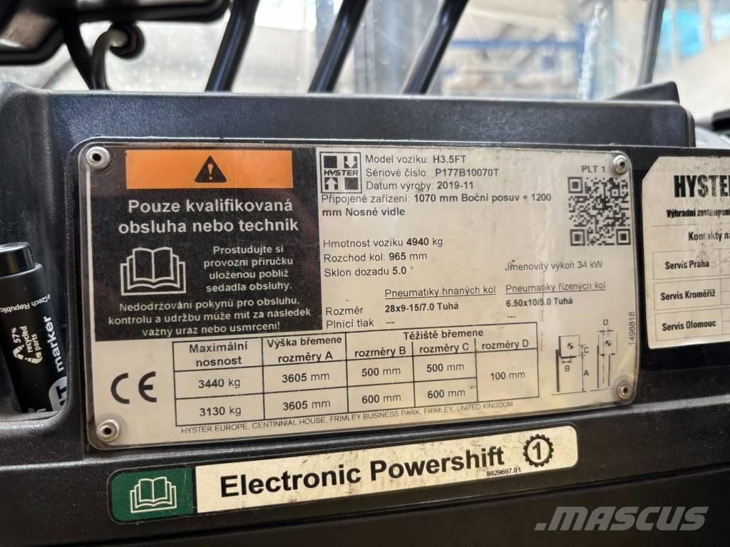 Hyster H3.5FT Dizel forkliftler