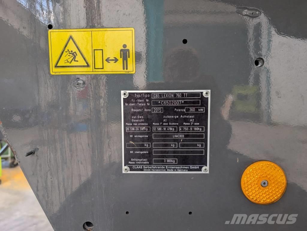 CLAAS Lexion 760 TT Biçerdöverler