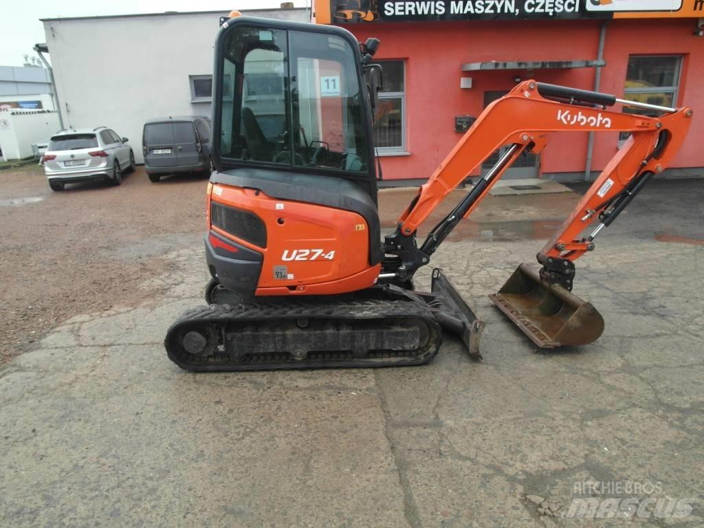 Kubota U 27-4 Mini ekskavatörler, 7 tona dek