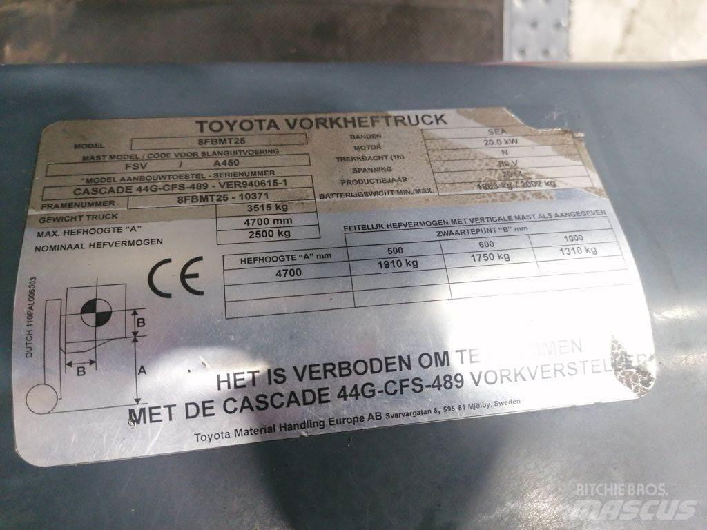 Toyota 8FBMT25 Elektrikli forkliftler